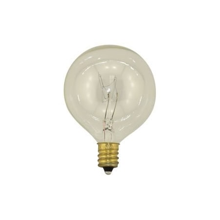 Replacement For BULBRITE KR15G16CL INCANDESCENT GLOBE G165 2PK
